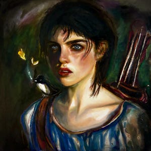 Artemis, Original Oil Painting
