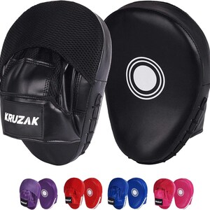 Boxing Focus Pads | Curved Punch Mitts for Training, Muay Thai and MMA | Durable Hand Pads for Sparring, Kickboxing and Martial Arts