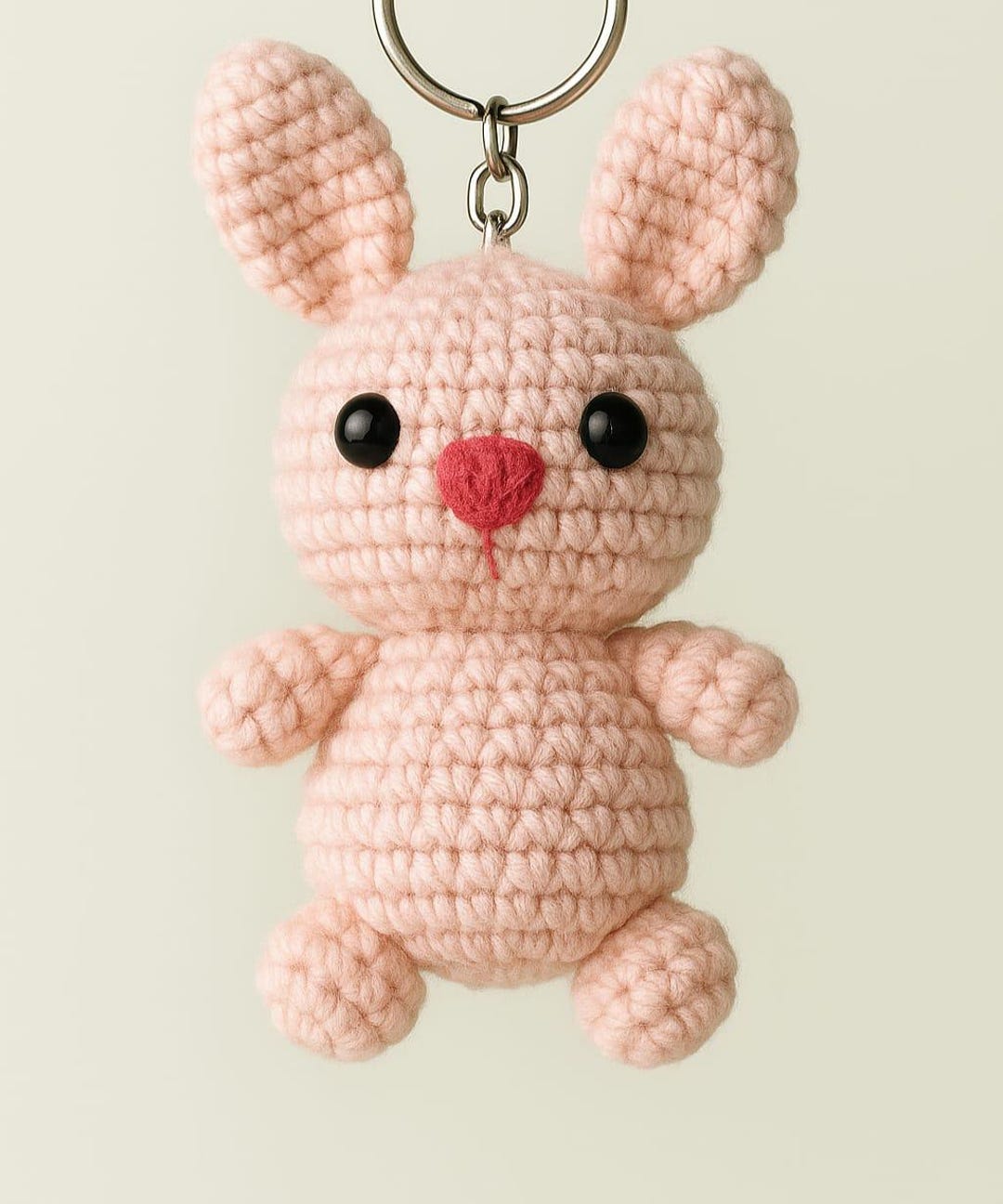 Mini Rabbit Crochet Pattern Mini Bunny Amigurumi Crochet Pattern: Tiny Rabbit Keychain (PDF) - Etsy