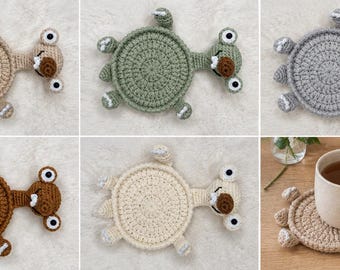 Crochet Sloth Mug Rug Pattern PDF, Cute Sloth Coaster Crochet Pattern, Animal Mug Rug, Coffee Coaster, Instant Download
