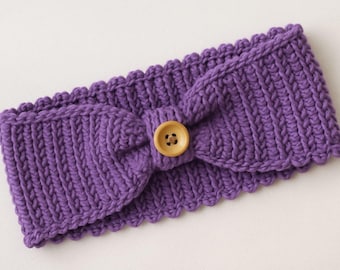 Boho Crochet Headband Pattern: Ribbed Hairband with Button (PDF Pattern)