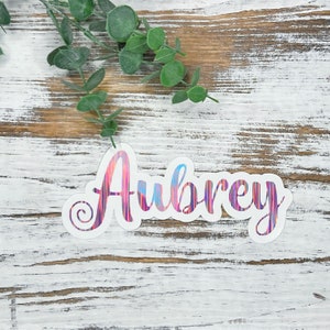 PETUNIA Personalized Vinyl Name Decal FREE SHIPPING image 1