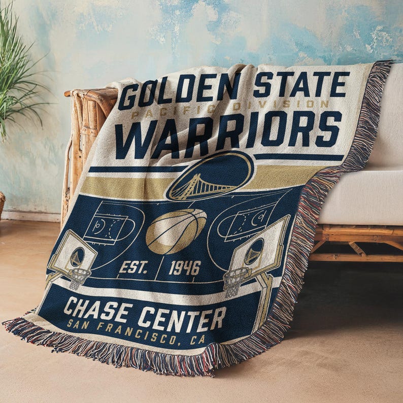 PeraTaleArt Golden State Warriors Throw Blanket - Thumbnail 2