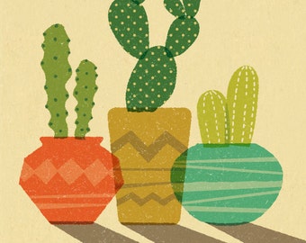 Cactus Trio Print