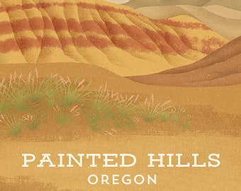 Painted Hills Oregon Print