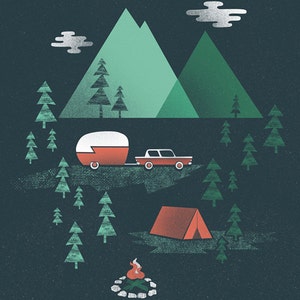 Pitch a Tent Print