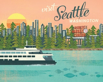 Seattle Market Print