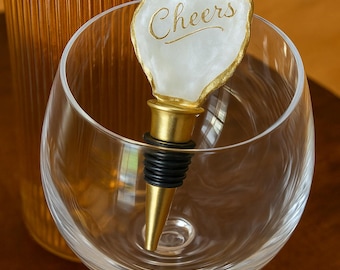 Handcrafted Oyster Shell Wine Corks – Custom Decoupage Designs