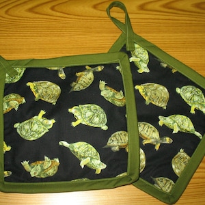 Turtles Set of 2 Potholders