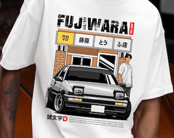 マコ 佐藤 さゆき インパクトブルー 頭文字d JDM Tシャツ ドリフト