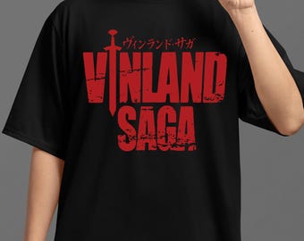 Camisa unisex Vinland Saga, camiseta Thorfinn Warrior, camiseta gráfica de anime retro