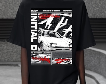 マコ 佐藤 さゆき インパクトブルー 頭文字d JDM Tシャツ ドリフト