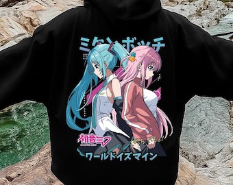 Anime Hoodie, Japanese Style Anime Graphic Sweater, Otaku Sweatshirt Gift