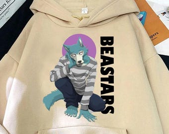 Unisex, Beastars Anime Hoodie, Japanese Manga Tee, Legoshi Graphic Sweatshirt