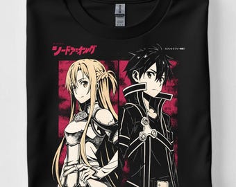 Camiseta inspirada en Sword Art Online / Camiseta de anime para gamers / Camiseta del mundo de fantasía de SAO
