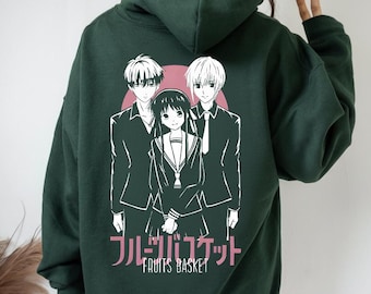 Fruits Basket Kyo Sohma Hoodie, Cute Anime Harajuku Unisex Sweatshirt