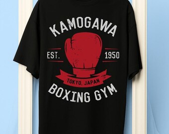 Uniseks vintage boksanime-shirt, retro sportmanga-T-shirt, Otaku-shirt met afbeelding uit de jaren 90