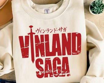 Unisex Vinland Saga Sweatshirt, Thorfinn Warrior Shirt, Retro Anime Graphic Sweater