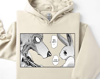 Unisex, Beastars Anime Hoodie, Japanese Manga Tee, Legoshi Graphic Sweatshirt