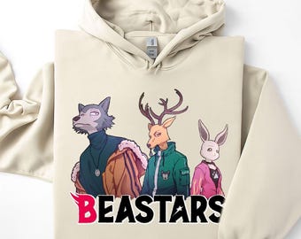 Unisex, Beastars Anime Hoodie, Japanese Manga Tee, Legoshi Graphic Sweatshirt