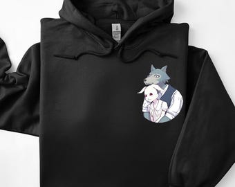Unisex, Beastars Anime Hoodie, Japanese Manga Tee, Legoshi Graphic Sweatshirt