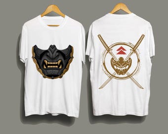Ghost of Tsushima Shirt: Jin Sakai Samurai Tee, Oni Mask Graphic