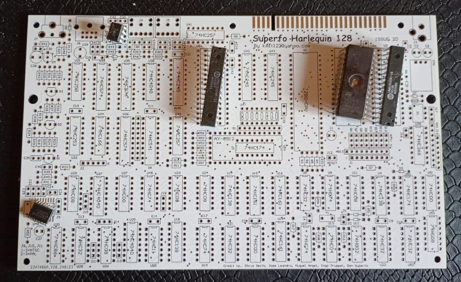 ZX Spectrum Harlequin 128 Rev 2D PCB - Etsy Sweden
