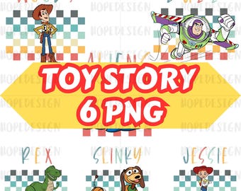 Toy Story PNG Clipart Bundle: Woody, Buzz, Jessie & Aliens (Digitaler Download