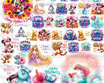 Disney Mother’s Day Png Clipart Bundle: Digital Download