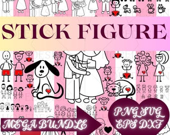 Stick Figure Family and Couple Clipart PNG - Stick Figure Files