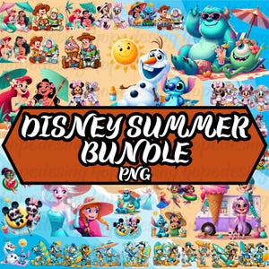 Disney Summer Png Bundle - Disney Summer Bundle,Disney Summer Vacation Bundle,Disney Summer Clipart Bundle,Beach Vacation Disney PNG
