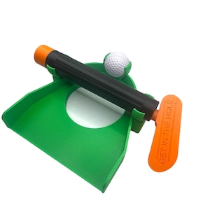Portable Golf Putting Practice Set: Collapsible Putter & Foam Ball