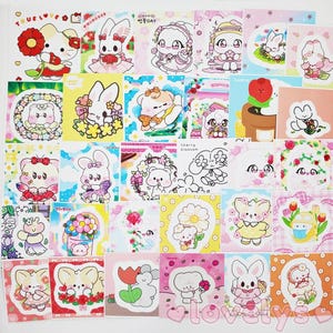 BOGO / 30 stuks mooie bloem kiss cut enkele sticker partij, Japanse stickerset, plannerstickers, dagboek, scrapbooking kpop photocard