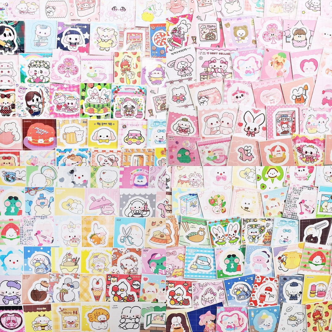 BOGO / 20 Random Character Sticker Bundle, Bullet Journal, Korean ...