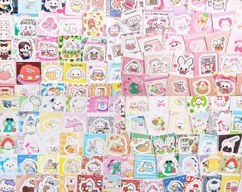 BOGO / 20 random character sticker bundle, bullet journal, Korean stationery, scrapebooking, washi, lucky bags, clearance