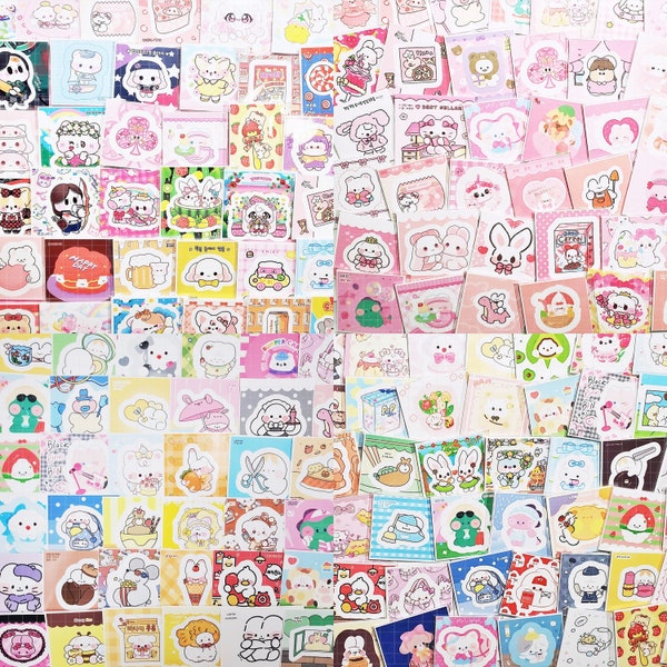 10 / 100 pcs random character sticker bundle mix lot, bullet journal, Korean stationery, scrapebooking, shrink art, washi tape, lucky bags