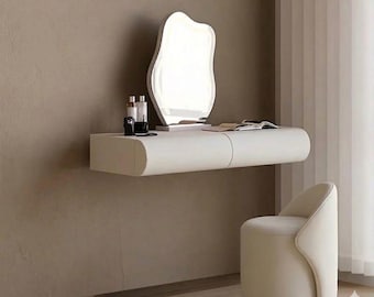 Taburete de tocador tapizado moderno, asiento minimalista para maquillaje, sofá auxiliar de lujo, otomana contemporánea para dormitorio.