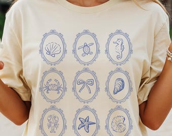 Comfort Colors Tee Beach lovers Shirt, Marine Life Tee, Ocean Lover Shirt, Beach Vibes Shirt, Unisex Shirt, Ocean Lover Tee, Summer Tee.