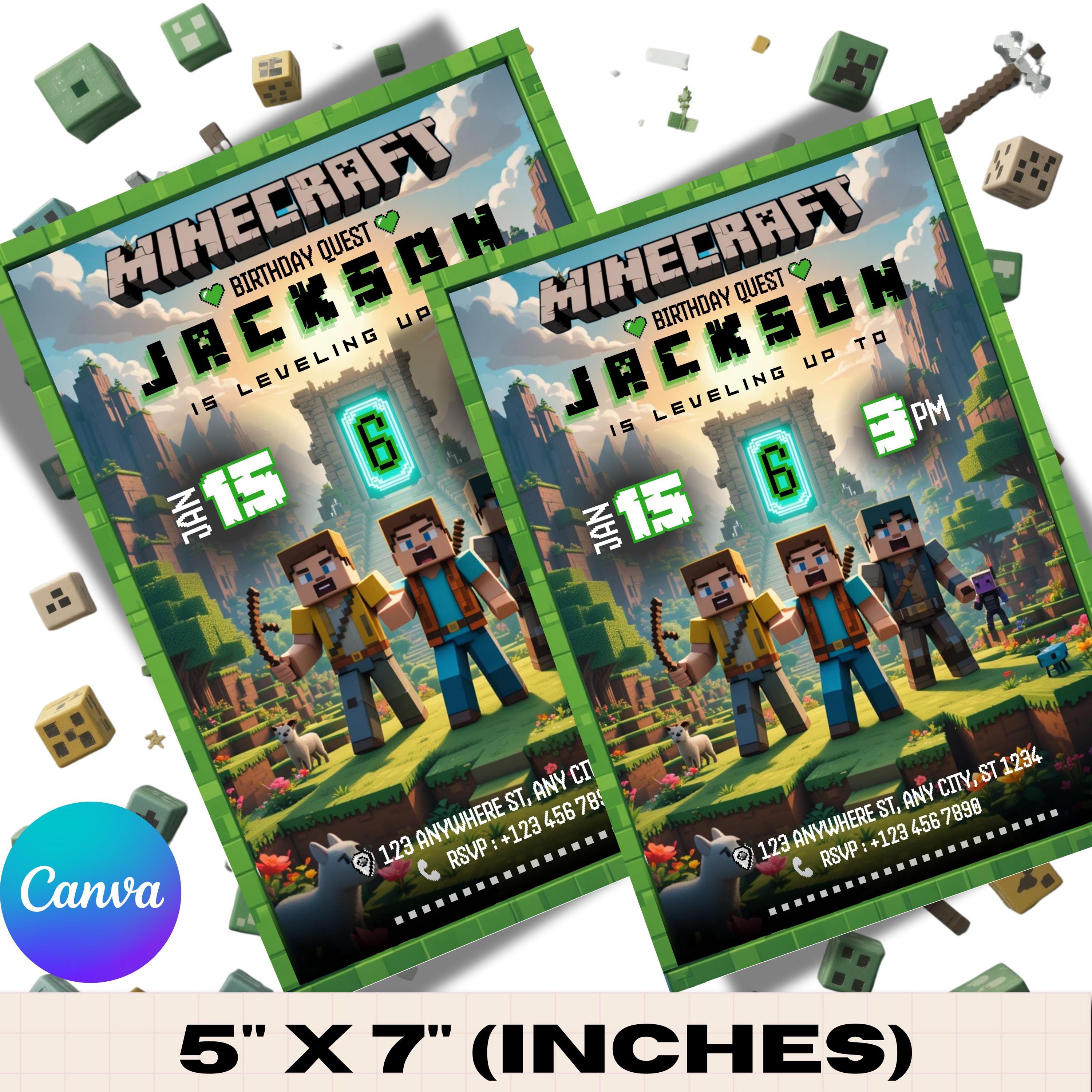 Minecraft Party Template