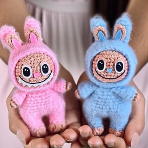 Labubu Crochet Pattern: Amigurumi Monster Rabbit Plushie (PDF Pattern)