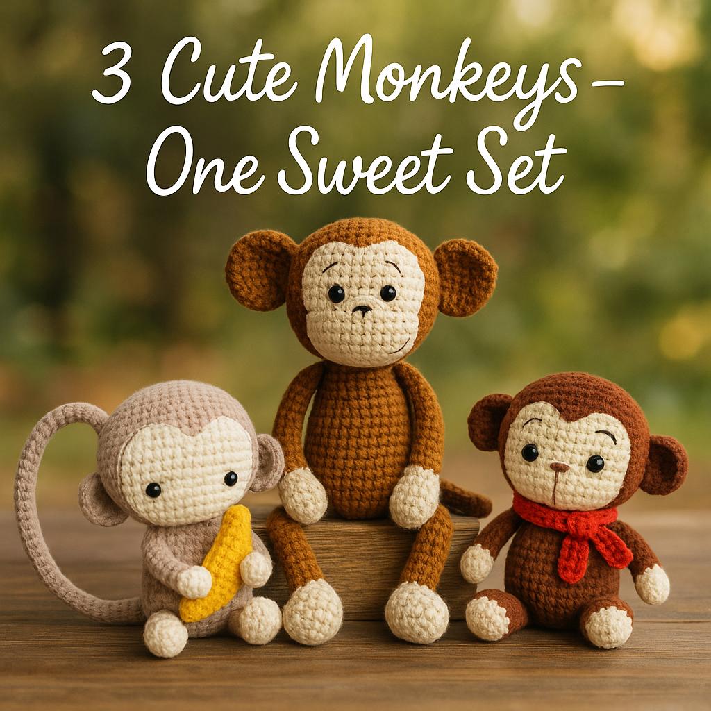 Crochet monkey set - Etsy México, image size:1024x1024