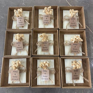 Mini saponi per bomboniere per ospiti, regalo personalizzato, regalo per addio al nubilato, baby shower, regali per bomboniere, gastgeschenk hochzeit