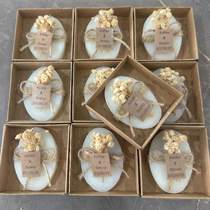Saponette per la festa nuziale • Saponette fatte a mano per gli ospiti • Saponette per la festa nuziale • Saponette fatte a mano • Saponette profumate