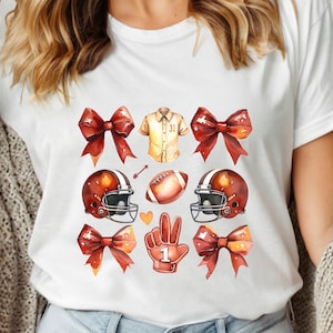 Watercolor Football Clipart PNG: Game Day Design (Digital Download)