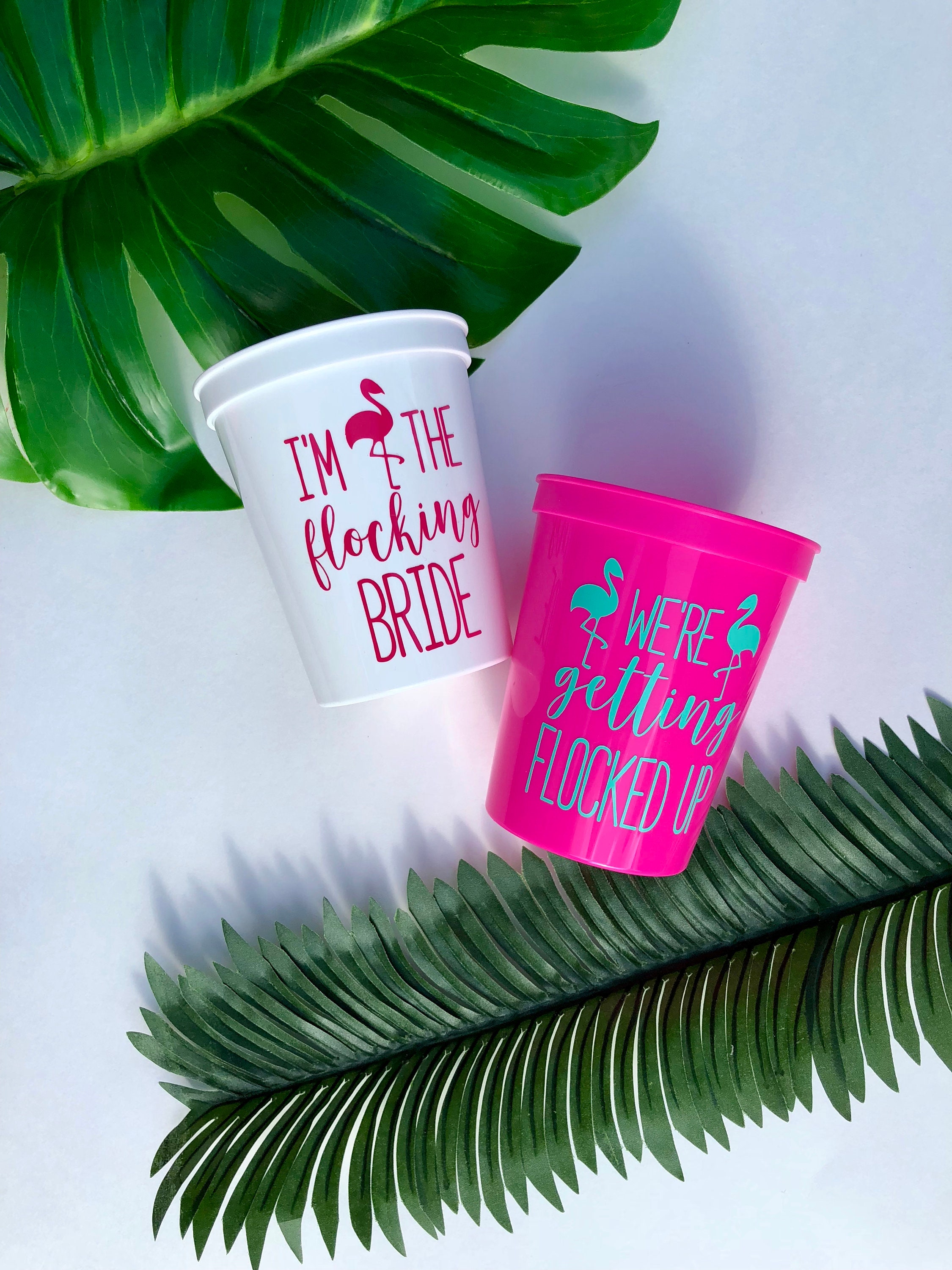 Flocked Up Bachelorette Party Cups- Pink Flamingo Party Cups - Party …