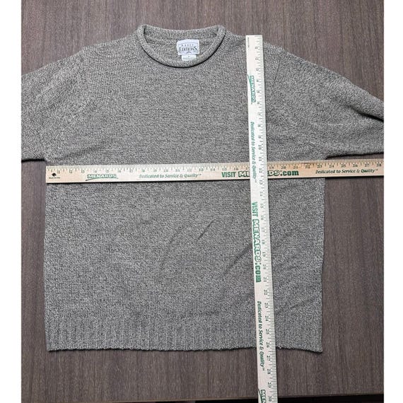 Vintage 80s Basic Editions Gray Knit Sweater Made… - image 5