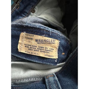 Vintage Wrangler Kids Jeans 10 No-Fault Denims Made in USA 546BPWR image 3