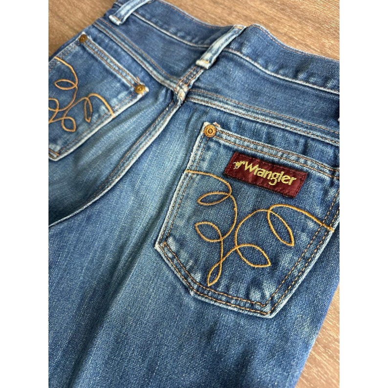 Vintage Wrangler Kids Jeans 10 No-Fault Denims Made in USA 546BPWR image 1