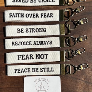 Faith-Based Wristlet Keychains | Christian Gifts | 6” Long