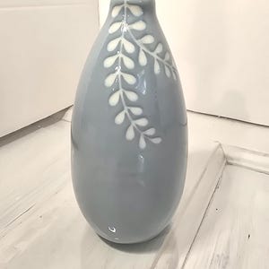 Blue and White Pottery Bud Vase